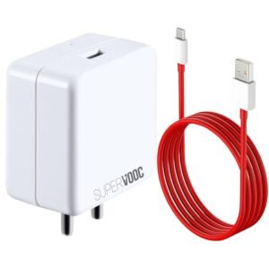 TT 100W Fast Charging Adapter with Type-C Cable, Compatible with OnePlus Devices.